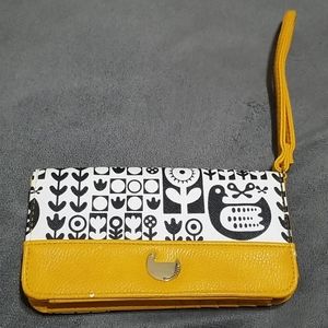 Patterned Buxton Wallet Birds and Flowers